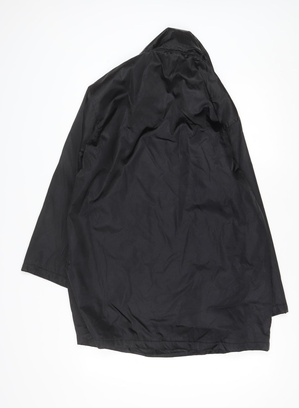 N° ACIF Women’s Black M Double-Breasted Nylon Mid-Length Coat