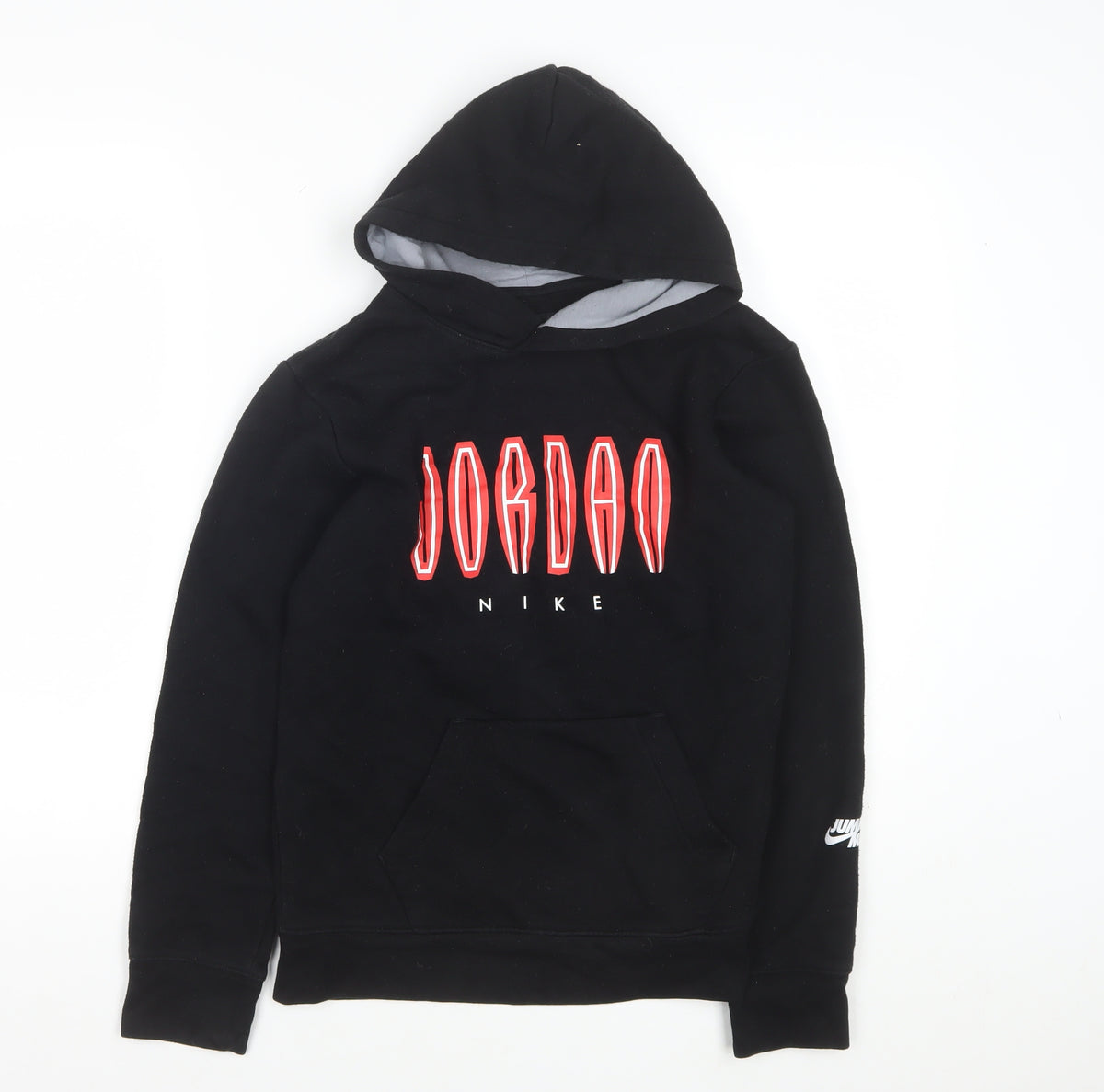 Nike Jordan Boys Black 12-13 Years Pullover Hoodie Logo Pocket