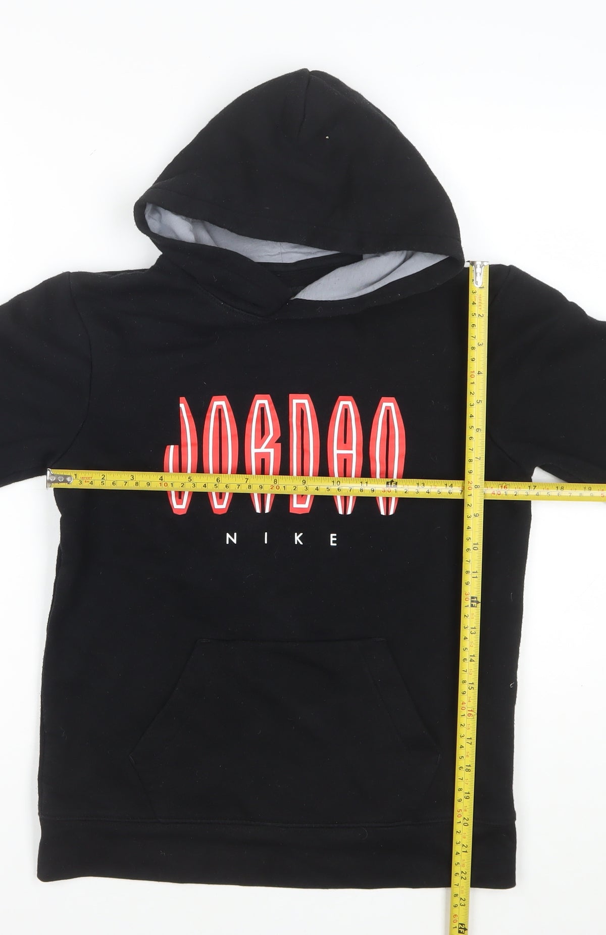 Nike Jordan Boys Black 12-13 Years Pullover Hoodie Logo Pocket