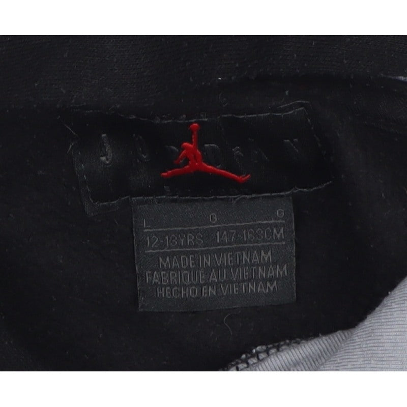 Nike Jordan Boys Black 12-13 Years Pullover Hoodie Logo Pocket