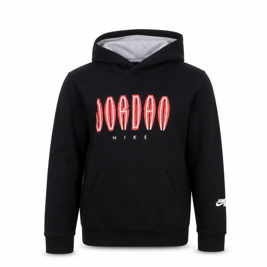Nike Jordan Boys Black 12-13 Years Pullover Hoodie Logo Pocket
