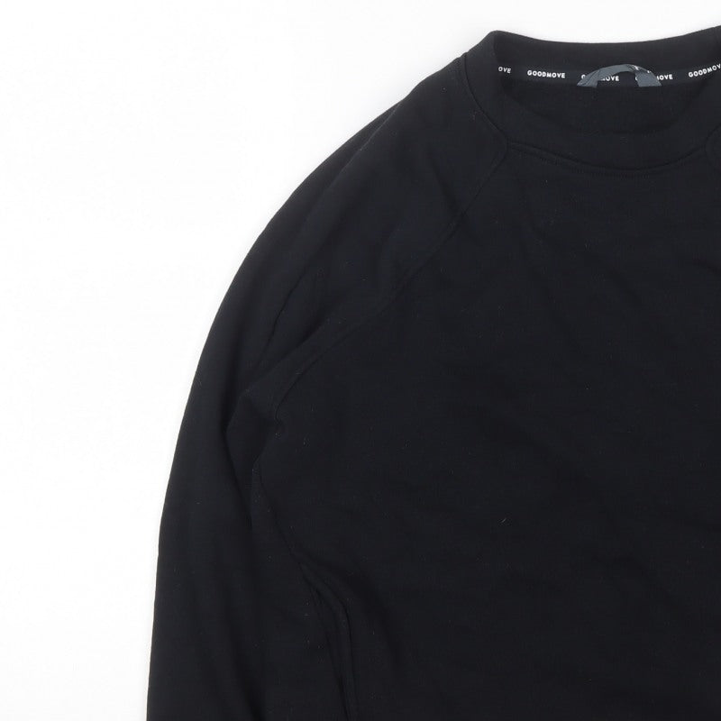 M&S Goodmove Women’s Black Size 10 Raglan Pocket Sweatshirt