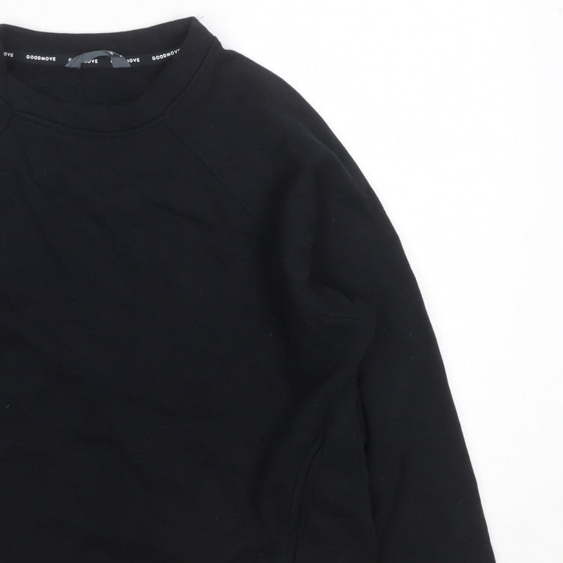 M&S Goodmove Women’s Black Size 10 Raglan Pocket Sweatshirt