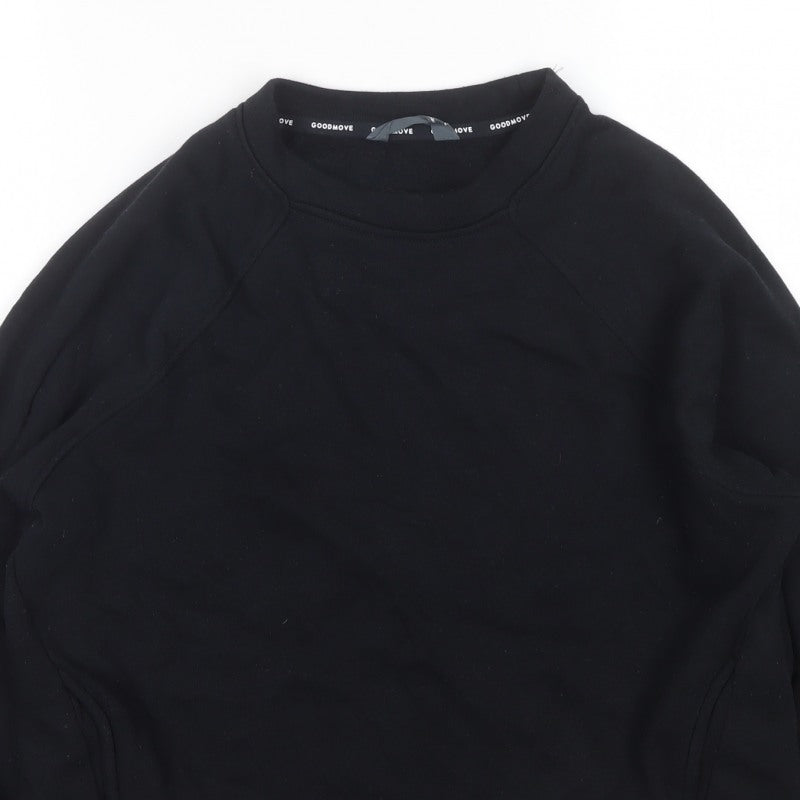 M&S Goodmove Women’s Black Size 10 Raglan Pocket Sweatshirt