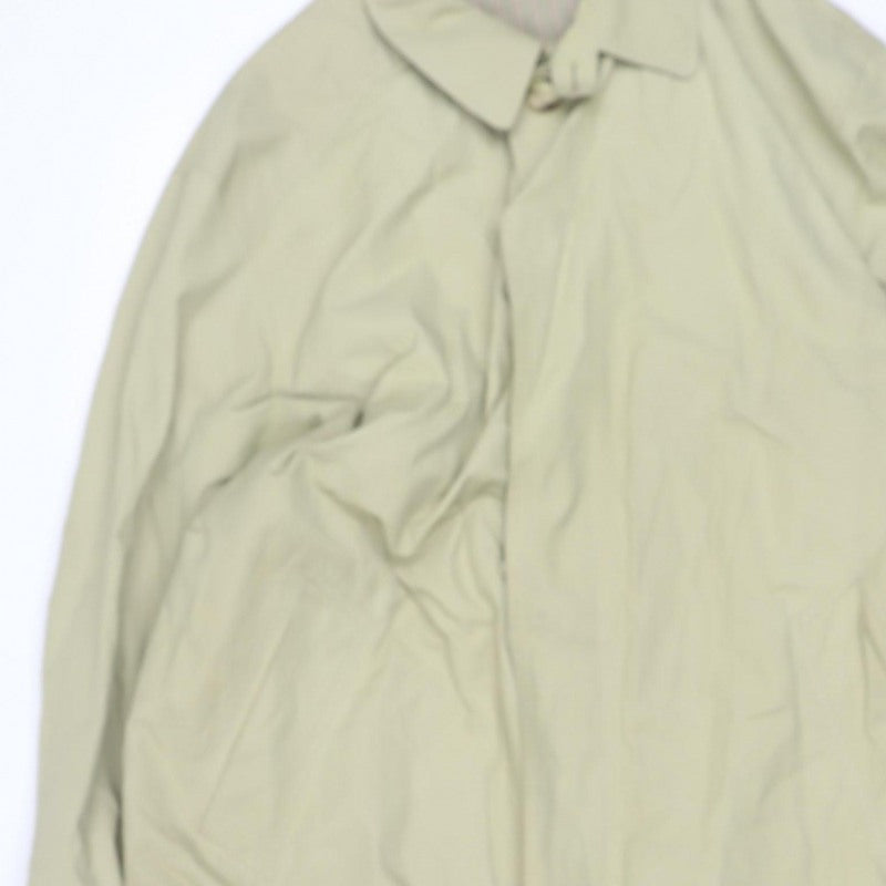 Dannimac Men’s Beige XL Mid-Length Trench Coat Cotton Blend