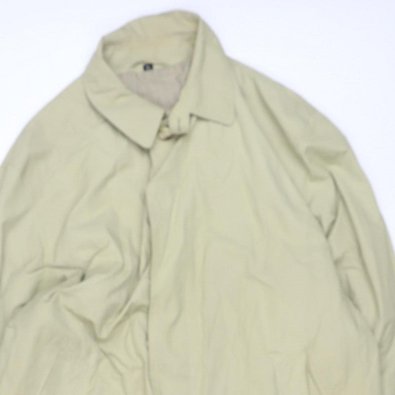 Dannimac Men’s Beige XL Mid-Length Trench Coat Cotton Blend