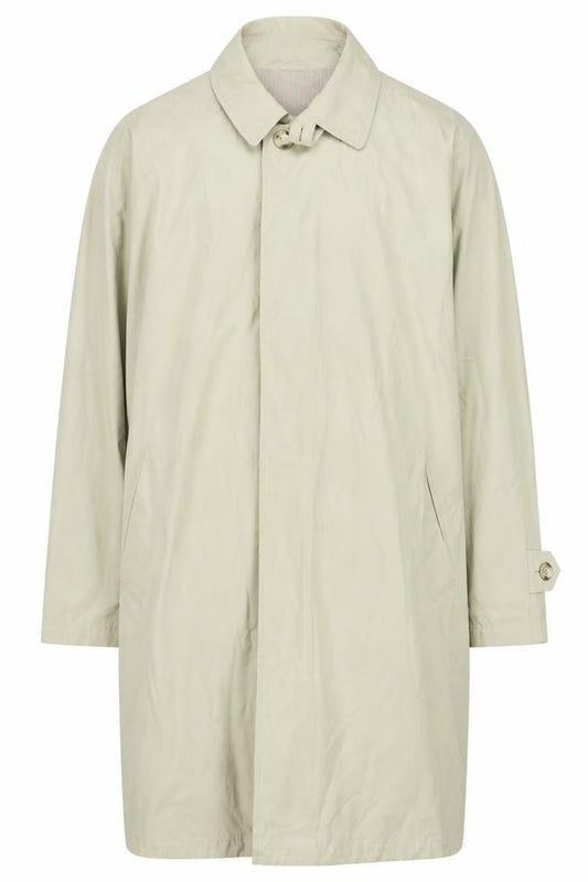 Dannimac Men’s Beige XL Mid-Length Trench Coat Cotton Blend