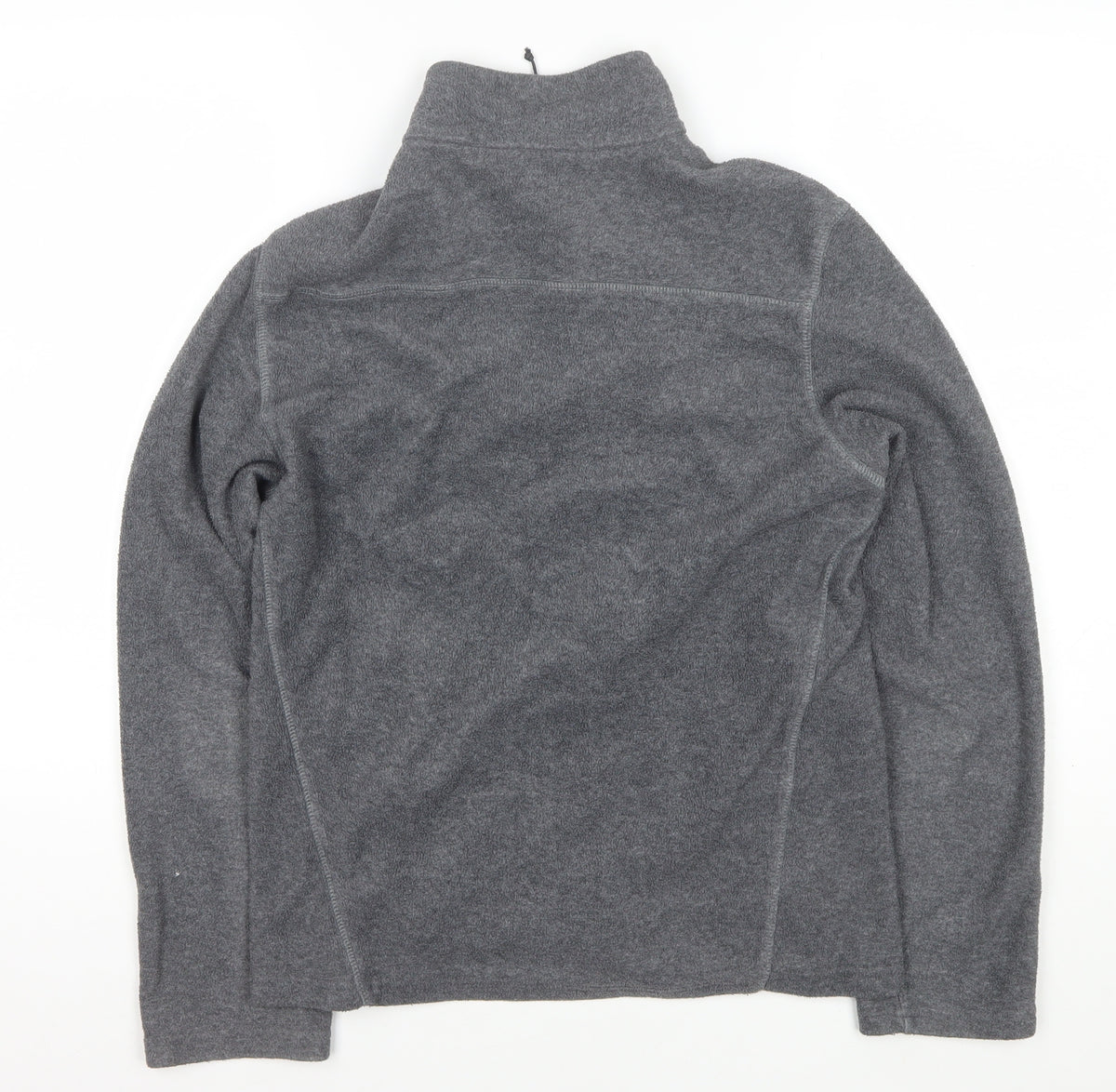 Quechua Men’s Grey M Full Zip Fleece Hiking Basic Jacket