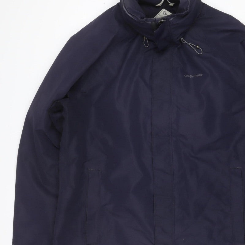 Craghoppers Mens Blue 46 Aquadry Waterproof Windproof Hooded Jacket