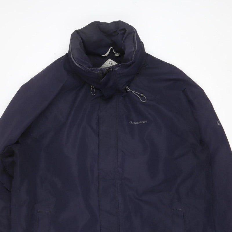 Craghoppers Mens Blue 46 Aquadry Waterproof Windproof Hooded Jacket