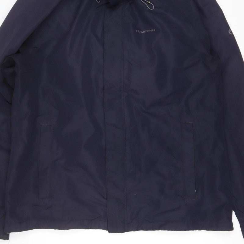 Craghoppers Mens Blue 46 Aquadry Waterproof Windproof Hooded Jacket