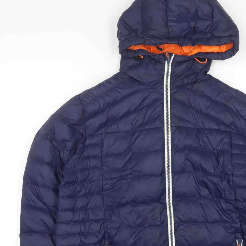 Trespass Men’s Blue 2XS 650 Fill Down Hooded Puffer Jacket