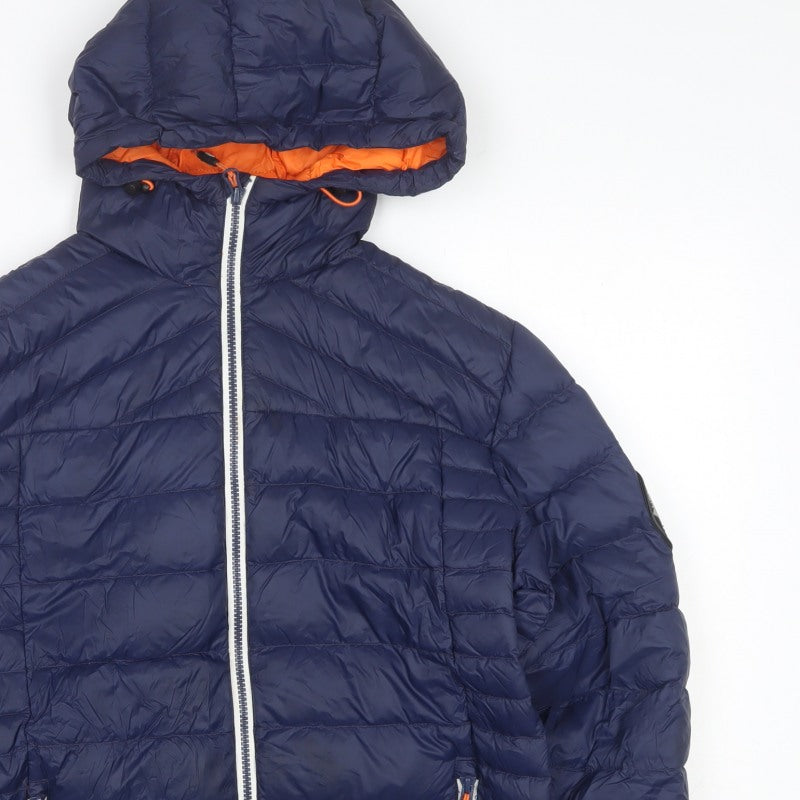 Trespass Men’s Blue 2XS 650 Fill Down Hooded Puffer Jacket