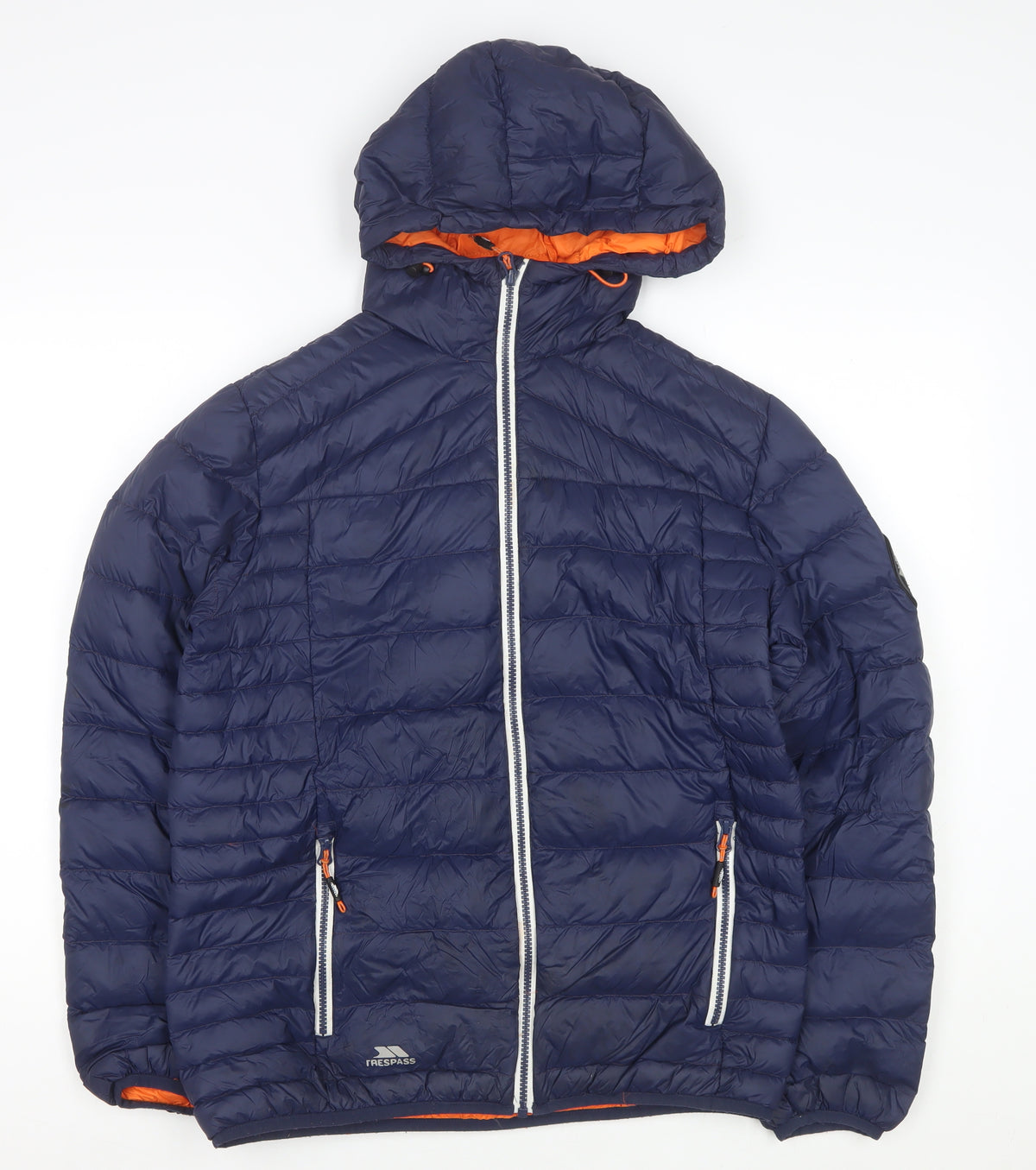 Trespass Men’s Blue 2XS 650 Fill Down Hooded Puffer Jacket