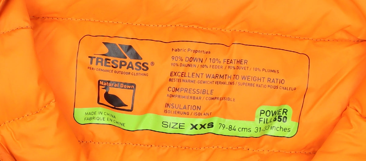 Trespass Men’s Blue 2XS 650 Fill Down Hooded Puffer Jacket