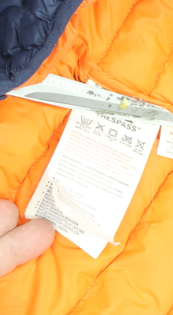 Trespass Men’s Blue 2XS 650 Fill Down Hooded Puffer Jacket