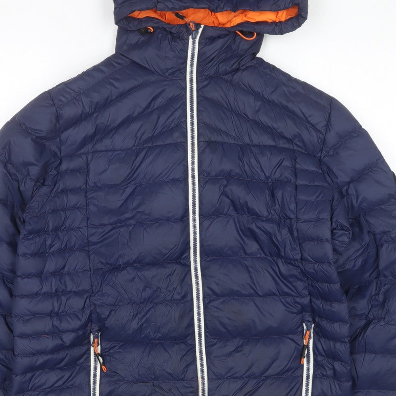 Trespass Men’s Blue 2XS 650 Fill Down Hooded Puffer Jacket
