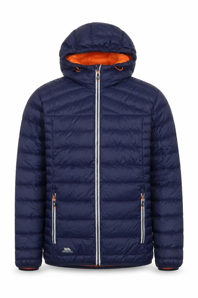 Trespass Men’s Blue 2XS 650 Fill Down Hooded Puffer Jacket