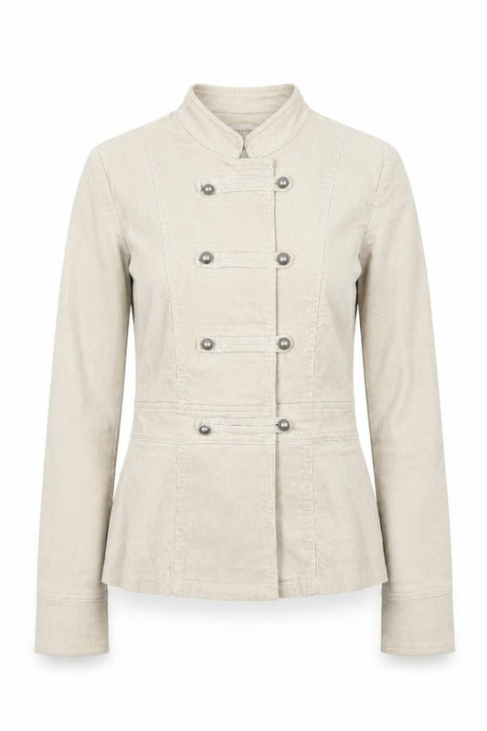 Rocha John Rocha Women Ivory UK 10 Military Corduroy Button Jacket