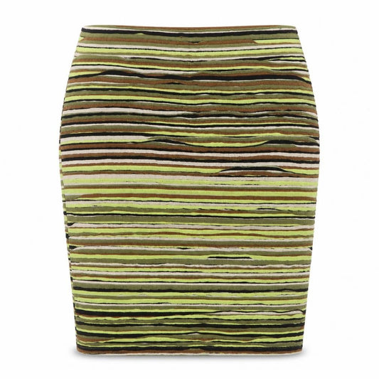Nasty Gal Women Multicoloured UK 10 Striped Knit Pencil Skirt