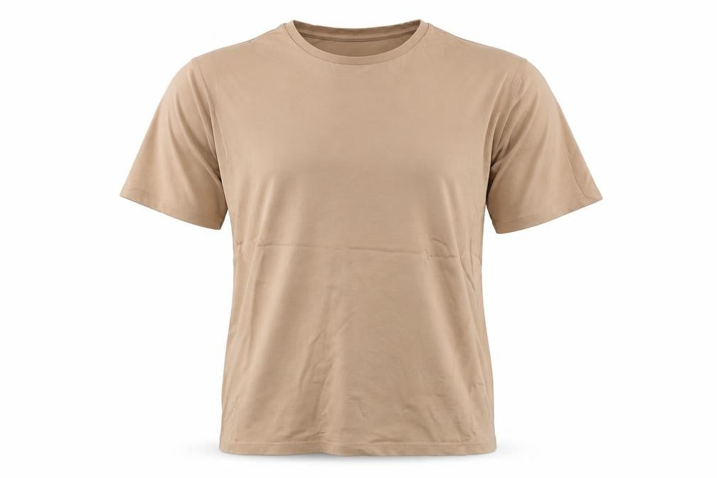 Autograph Men Beige L Supima Cotton Basic Crew Neck T-Shirt