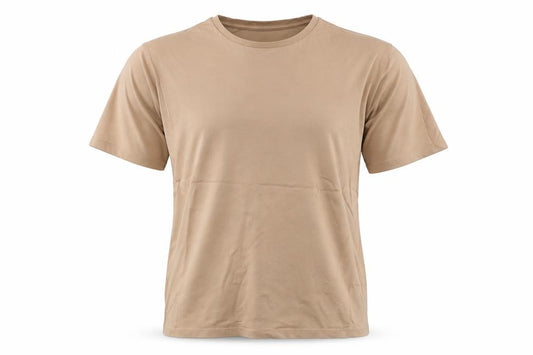 Autograph Men Beige L Supima Cotton Basic Crew Neck T-Shirt