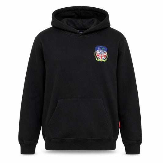 NORA Boys Black L British Cup 2025 Pullover Hoodie Graphic Print