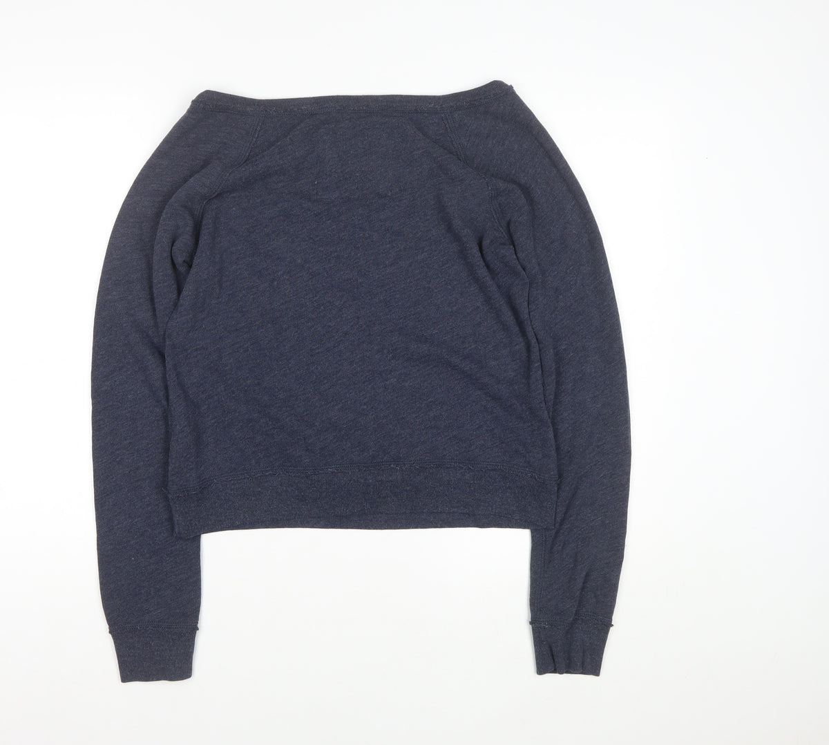 Abercrombie & Fitch Women’s Blue M Sequin Logo Pullover Sweatshirt