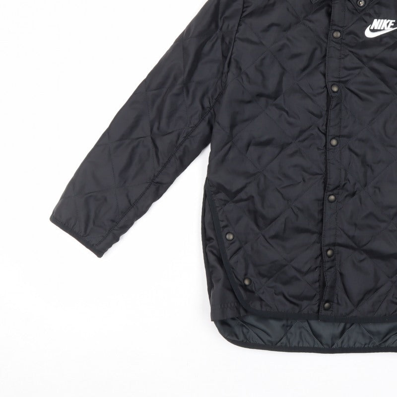Nike Boys Black S Therma-FIT Quilted Padded Snap Jacket