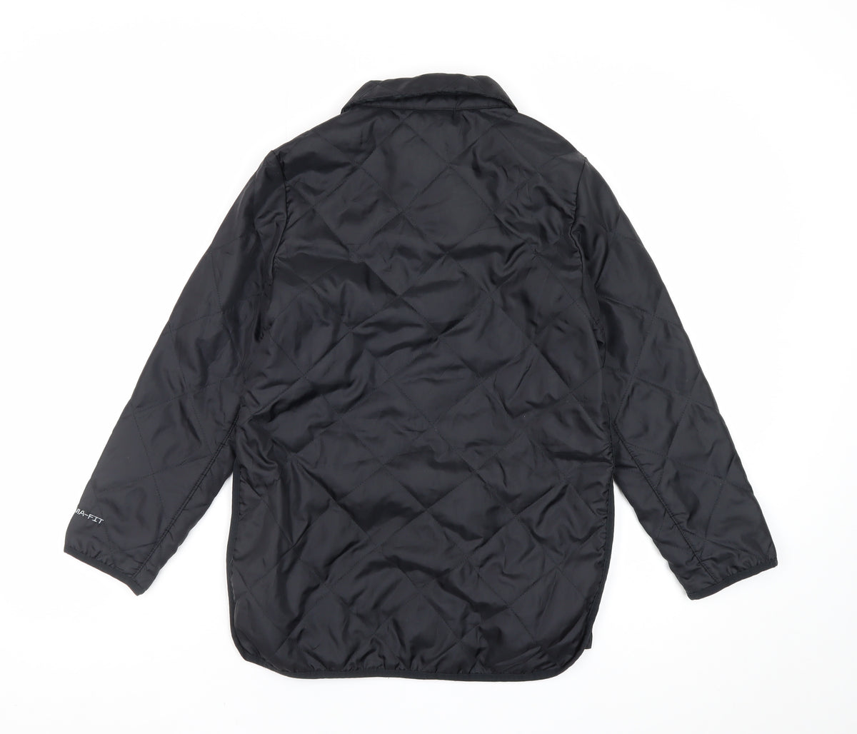 Nike Boys Black S Therma-FIT Quilted Padded Snap Jacket