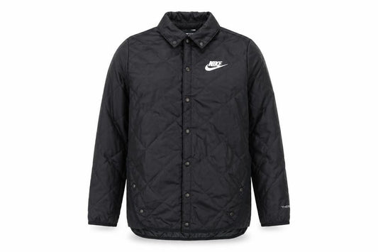 Nike Boys Black S Therma-FIT Quilted Padded Snap Jacket