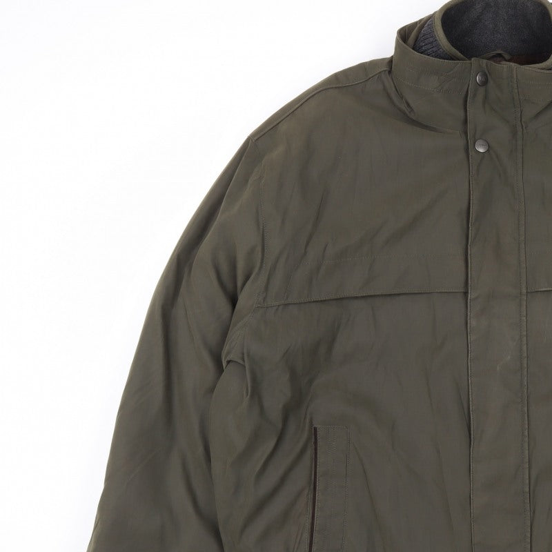Weatherproof Men’s Green 2XL Bomber Jacket Lined Full Zip