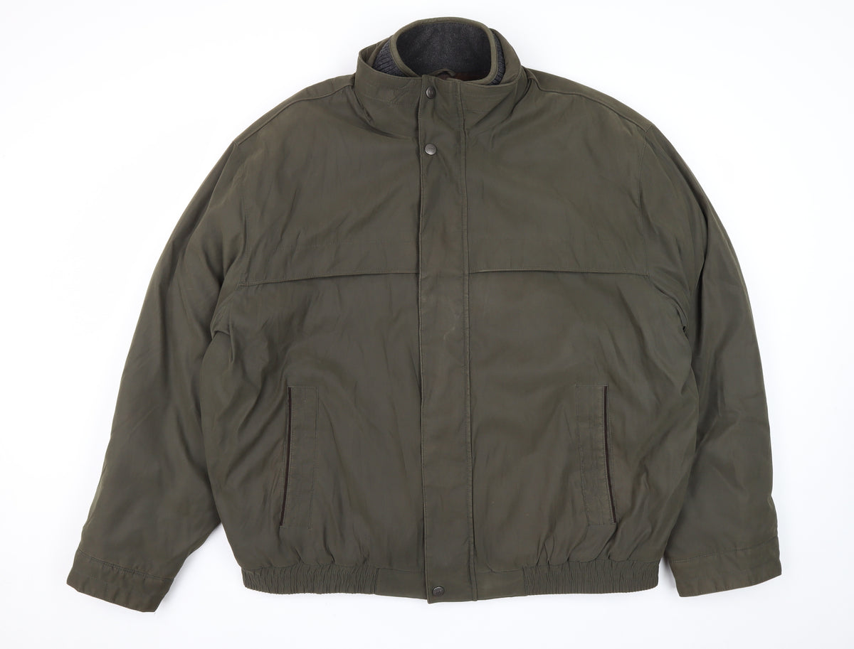 Weatherproof Men’s Green 2XL Bomber Jacket Lined Full Zip
