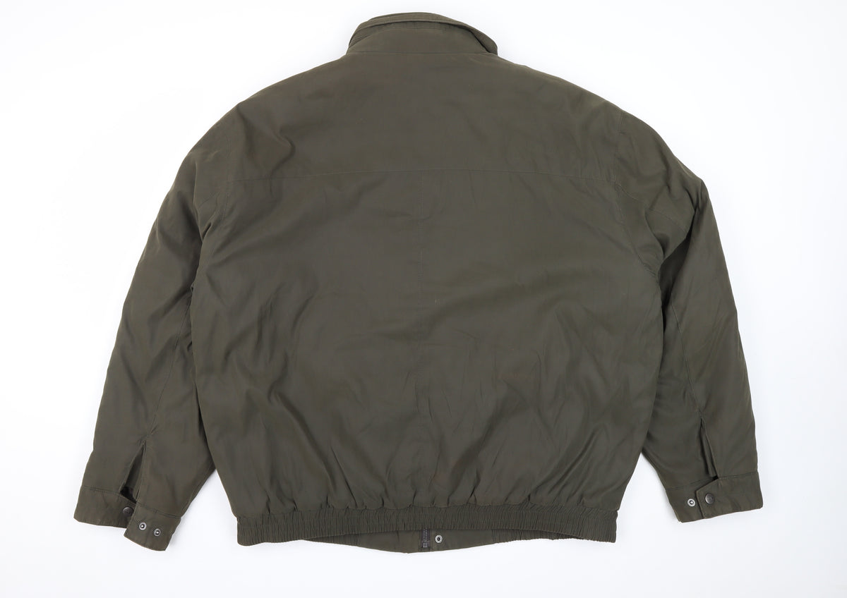 Weatherproof Men’s Green 2XL Bomber Jacket Lined Full Zip