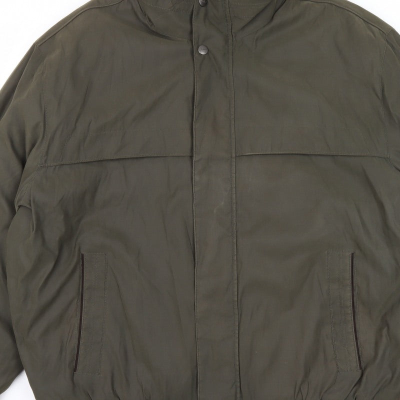 Weatherproof Men’s Green 2XL Bomber Jacket Lined Full Zip