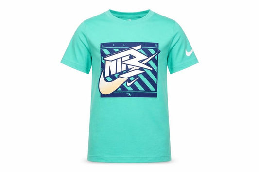 M Brand Boys Green 8-9 Years Graphic Logo Jersey T-Shirt
