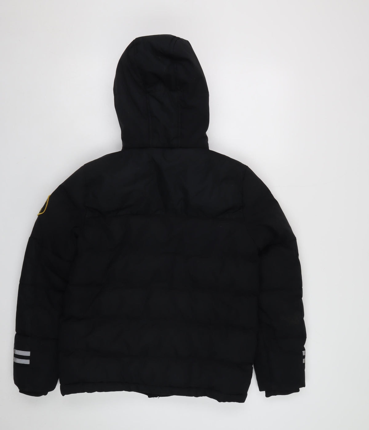 Zavetti Canada Boys Black M Puffer Jacket Hooded Winter Coat