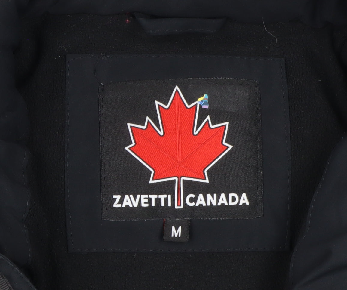 Zavetti Canada Boys Black M Puffer Jacket Hooded Winter Coat