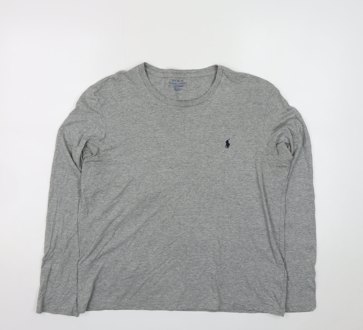Polo Ralph Lauren Boys Grey 14 Years Logo Long Sleeve Basic T-Shirt