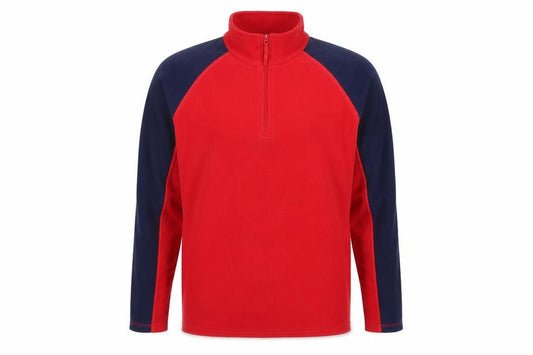 Mountain Warehouse Men’s Red Navy L 1/4 Zip Fleece Sweatshirt