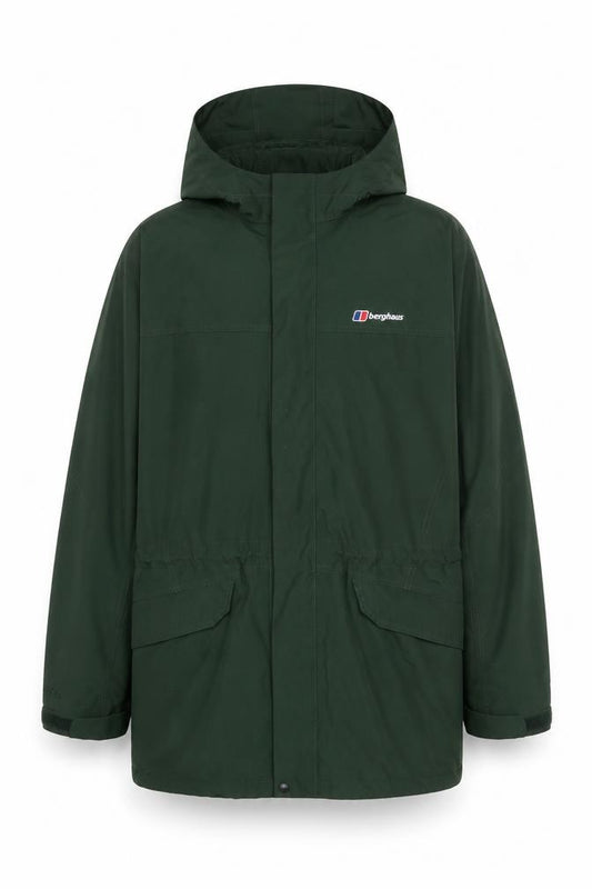 Berghaus Mens Green XL GORE-TEX Hooded Waterproof Parka Jacket