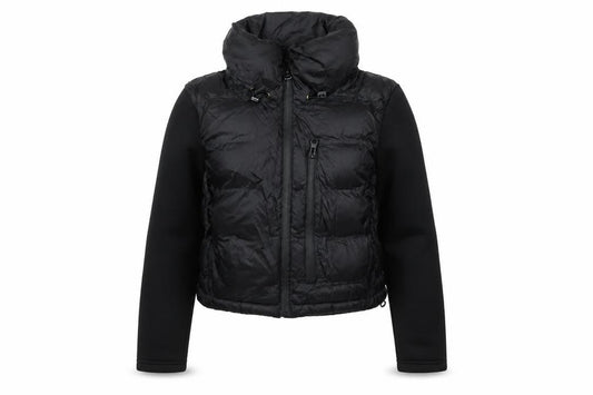 Zara Women Black UK 12 Puffer Jacket Quilted Full Zip