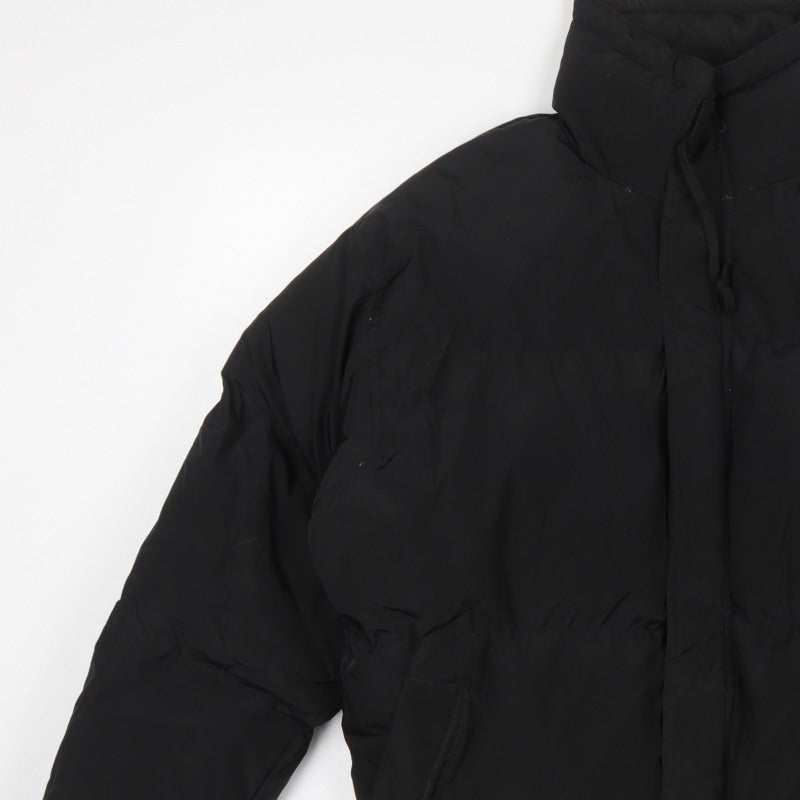 Essentials Men’s Black M Puffer Jacket Logo Zip Insulated