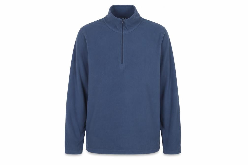 Mountain Warehouse Men's Blue L Fleece 1/4 Zip Pullover Sweatshirt