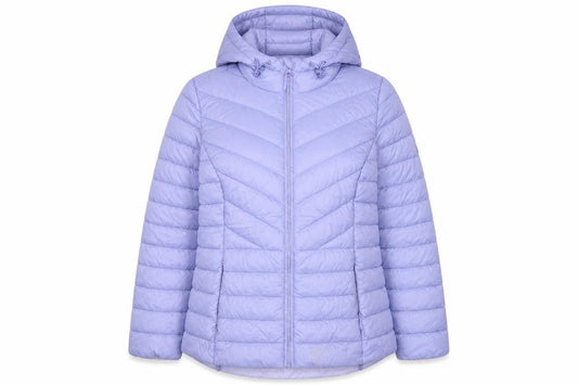 Nooma Women’s Purple UK 16 Hooded Quilted Puffer Jacket