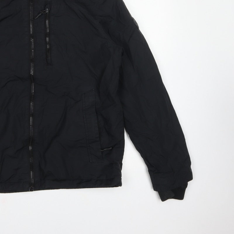Heritage Goods Men’s Black M Hooded Padded Full Zip Jacket