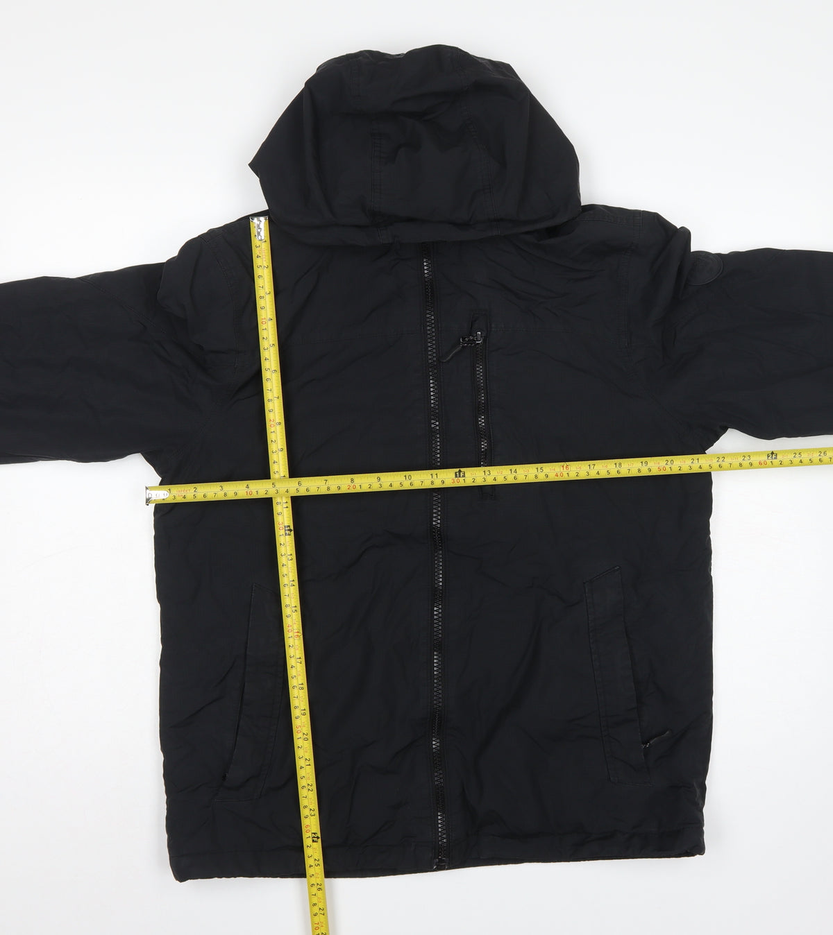 Heritage Goods Men’s Black M Hooded Padded Full Zip Jacket