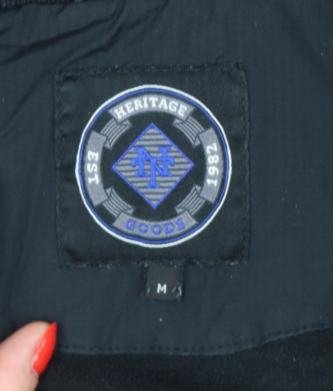Heritage Goods Men’s Black M Hooded Padded Full Zip Jacket