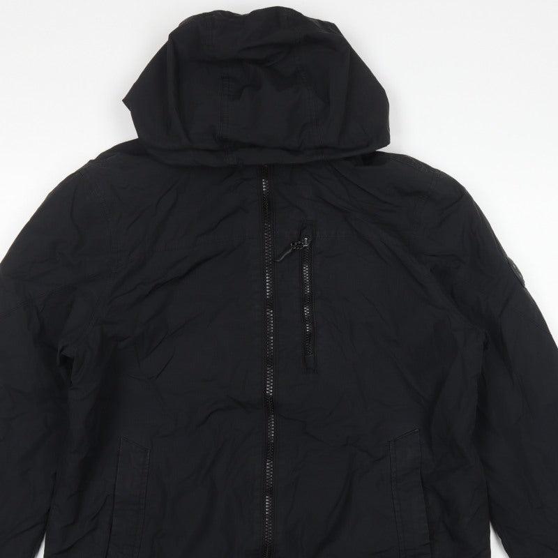 Heritage Goods Men’s Black M Hooded Padded Full Zip Jacket