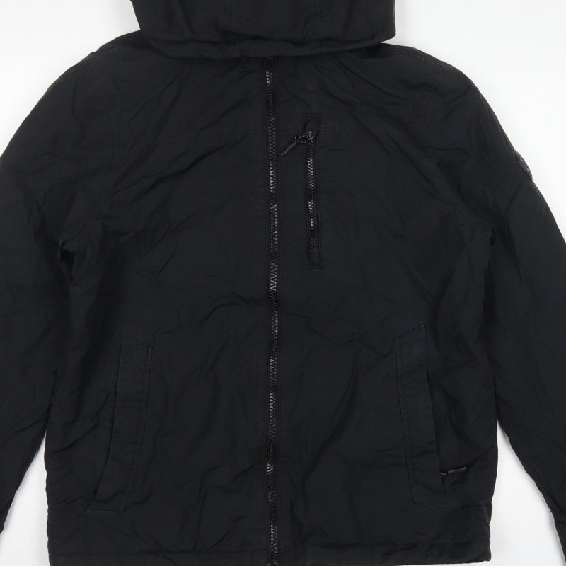 Heritage Goods Men’s Black M Hooded Padded Full Zip Jacket